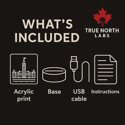 Calgary Skyline LED Lamp