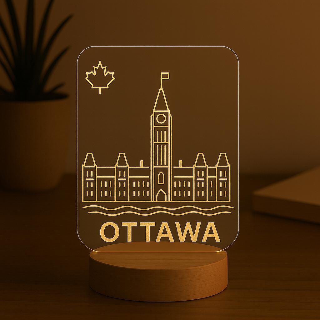 Ottawa Skyline LED Lamp