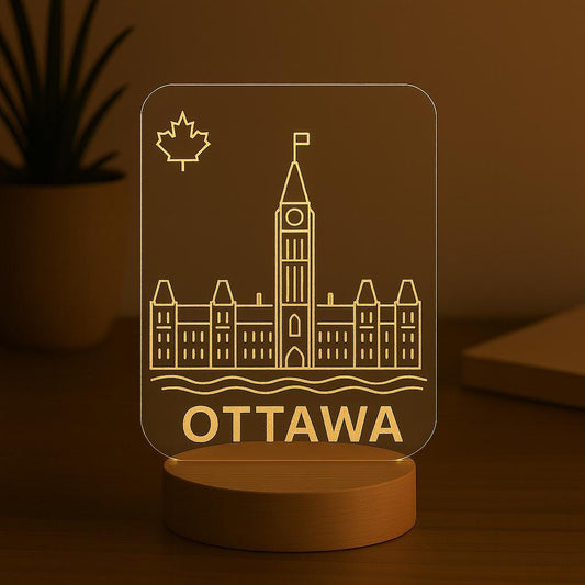 Ottawa Skyline LED Lamp