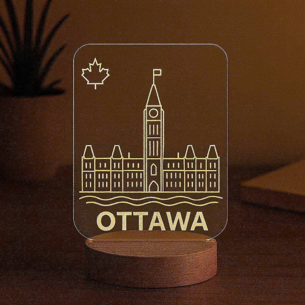Ottawa Skyline LED Lamp